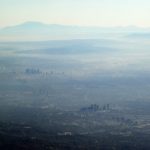 Air pollution over Los Angeles.