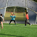 Photo of children playing soccer