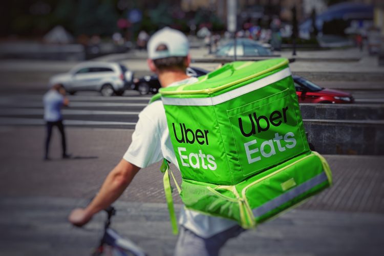 Food delivery cyclist