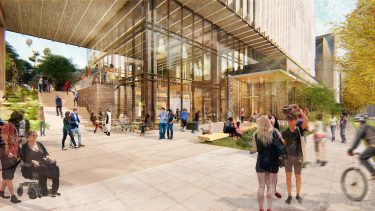 Artist rendering of building
