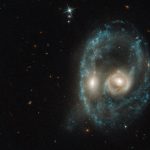 An image of a galaxy in outer space