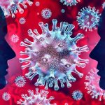 An artistic rendering of a coronavirus