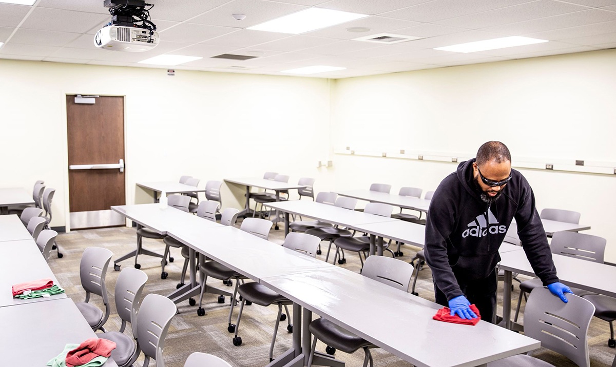UW custodial staff in the midst of massive ‘deep clean’ of campus