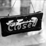 A closed sign