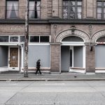 person walking alone