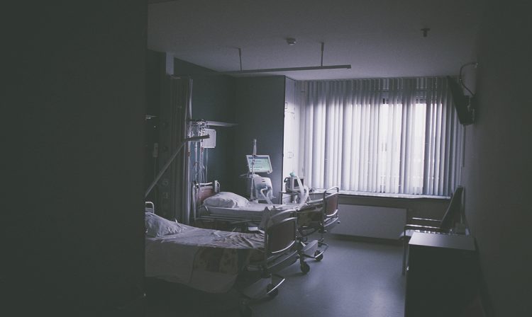 Empty hospital room