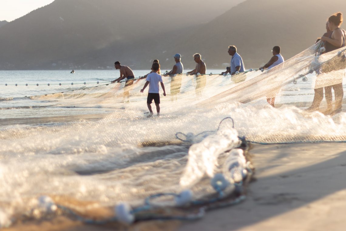 image of people fishing