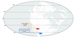 A map of Earth's surface during the Early Triassic, some 250 million years ago