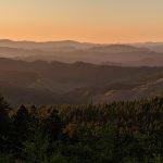hills and sunset