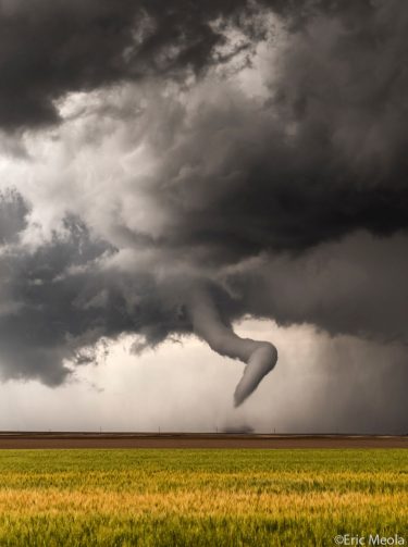stormcloud in front of field