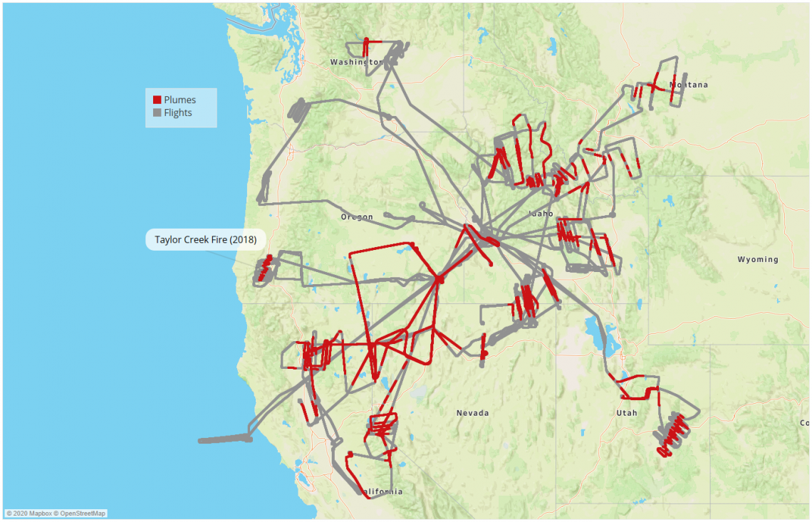 green map with red lines