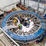 A picture of the giant magnetic ring at the heart of a particle physics experiment