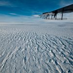 ridged ice and airplane wing