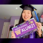 screen grab from the virtual ceremony