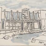 sketch of a restaurant