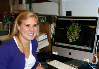 2009-10 Scholar, Catherine Louw Catherine Louw in lab