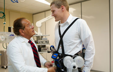 A doctor and patient