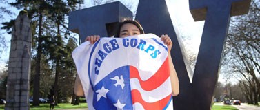 Peace Corps flag at the UW