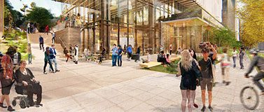 An artist rendering of the new Hans Rosling Center for Population Health.The Miller Hull Partnership