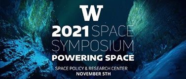 2021 UW Space Symposium text on space background