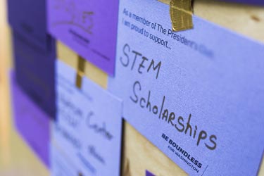Donors and guests attend the annual President's Club (TPC) Reception at the Columns and Sylvan Theater, where the donors are recognized for their generous donations to different schools, colleges, departments, and programs within the University of Washington.