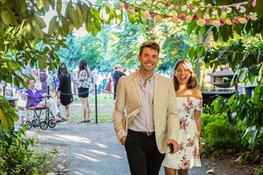 Donors and guests attend the annual President's Club (TPC) Reception at the Columns and Sylvan Theater, where the donors are recognized for their generous donations to different schools, colleges, departments, and programs within the University of Washington.