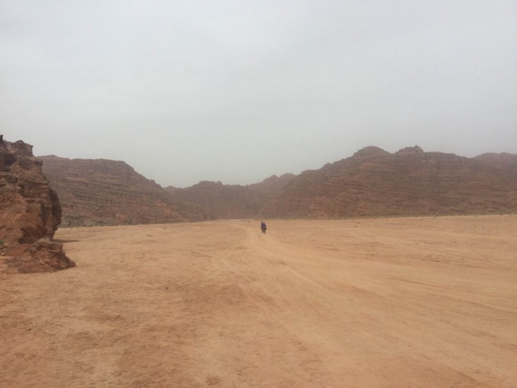 Bell explored the austere landscape of western China with friends he met during his travels.
