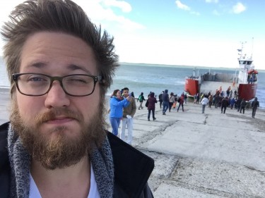 After visiting Ushuaia, Argentina’s southernmost city, Bell endured hours of blustery Tierra del Fuego winds as he waited for a ferry to the mainland. “Once on the water, we were escorted by a group of dolphins,” he remembers.
