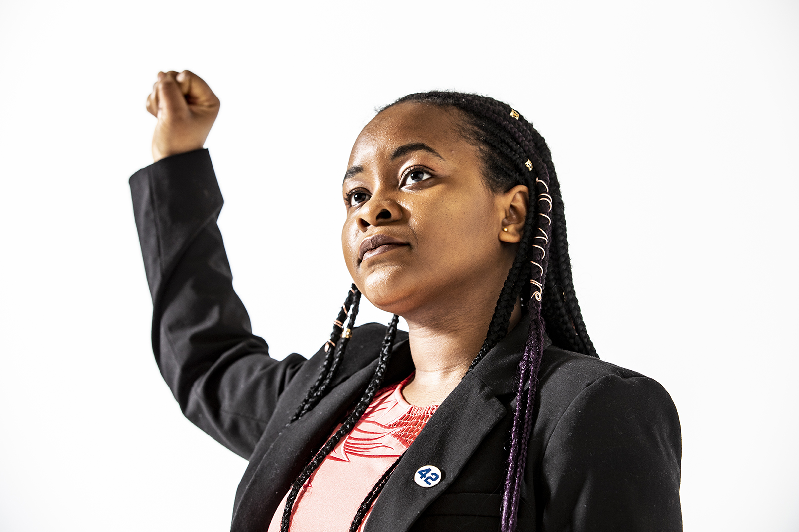 Favour Orji, 2018–19 ASUW director of diversity efforts, advocated for creating more inclusive and welcoming spaces on campus for all students. (Photo by Dennis Wise)