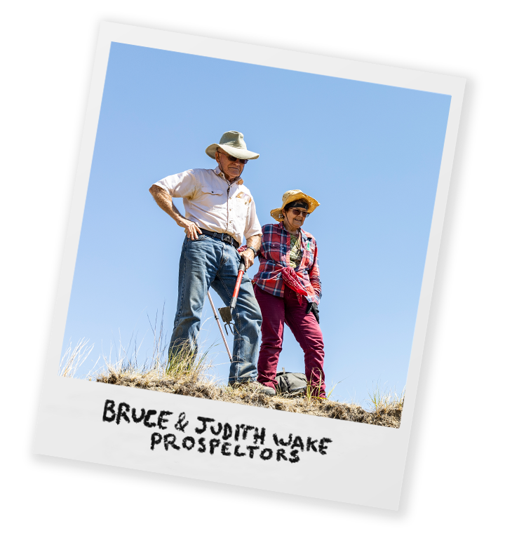 Bruce & Judith Wake, prospectors