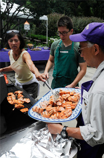 Salmon BBQs are an annual tradition for D.C. area Huskies.