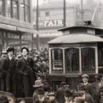Electric company workers on strike, 1903
