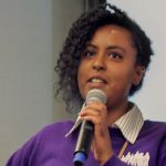Dream Project member addressing Gates Foundation