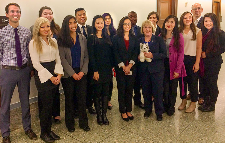 UW students with Senator Patty Murray