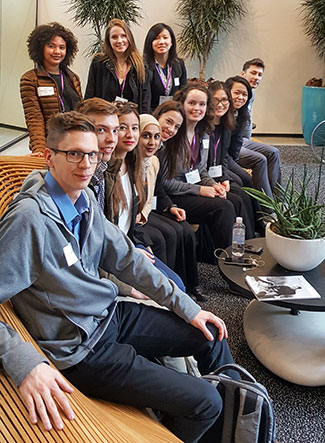 UW students at Dropbox