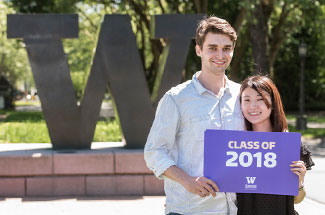 Class of 2018 students at the big W