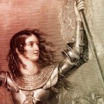 Colorized image of Joan of Arc