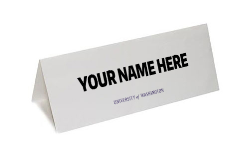 Table Tent UW Brand