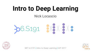 intro to deep learning mit