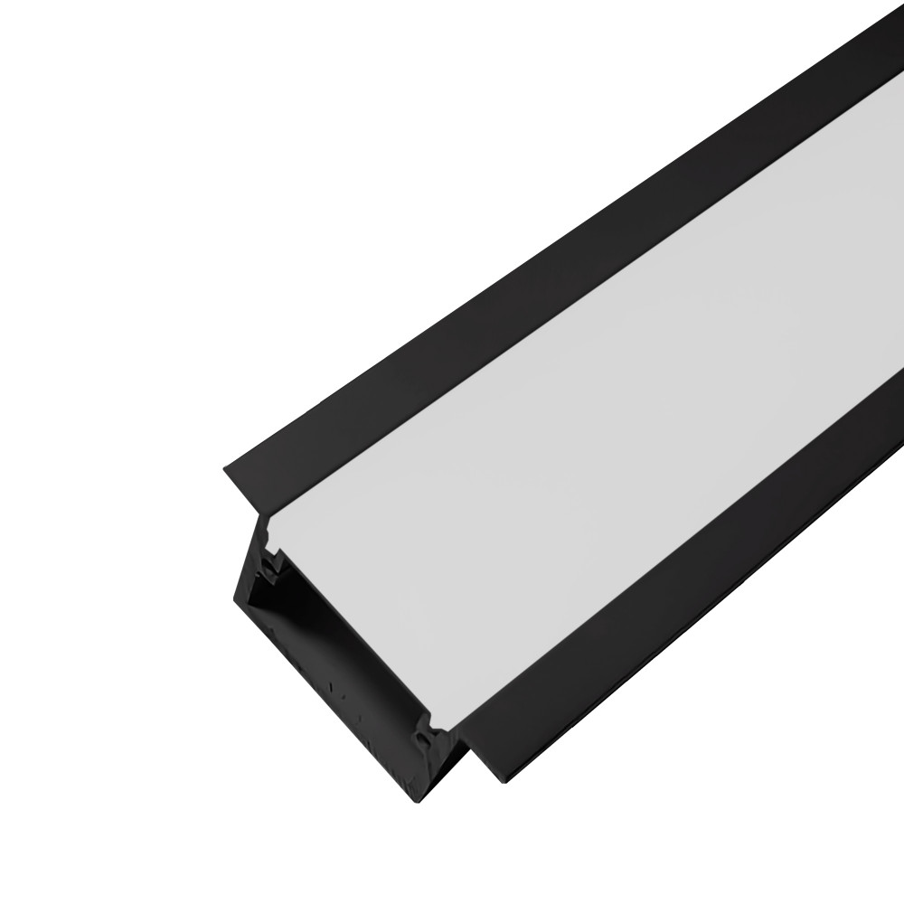 PERFIL AL 4220 PISO EMBUTIR PRETO 6 M