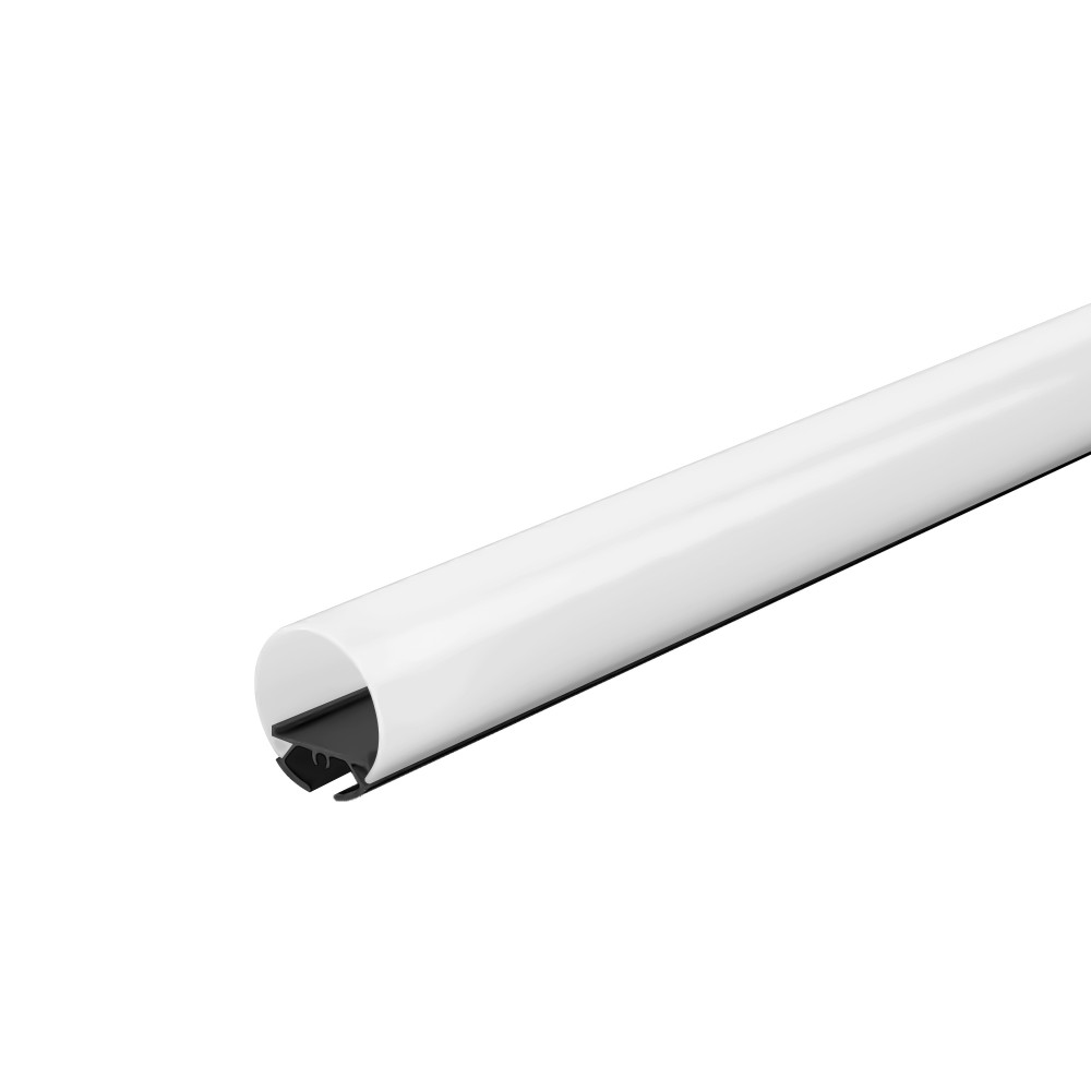 Perfil AL d30 Tubular Preto 2 m