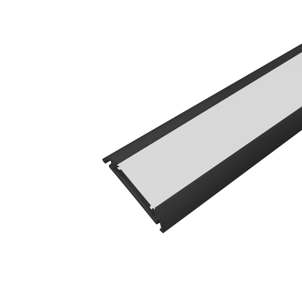 Perfil AL 3909 Sobrepor Preto 3 M