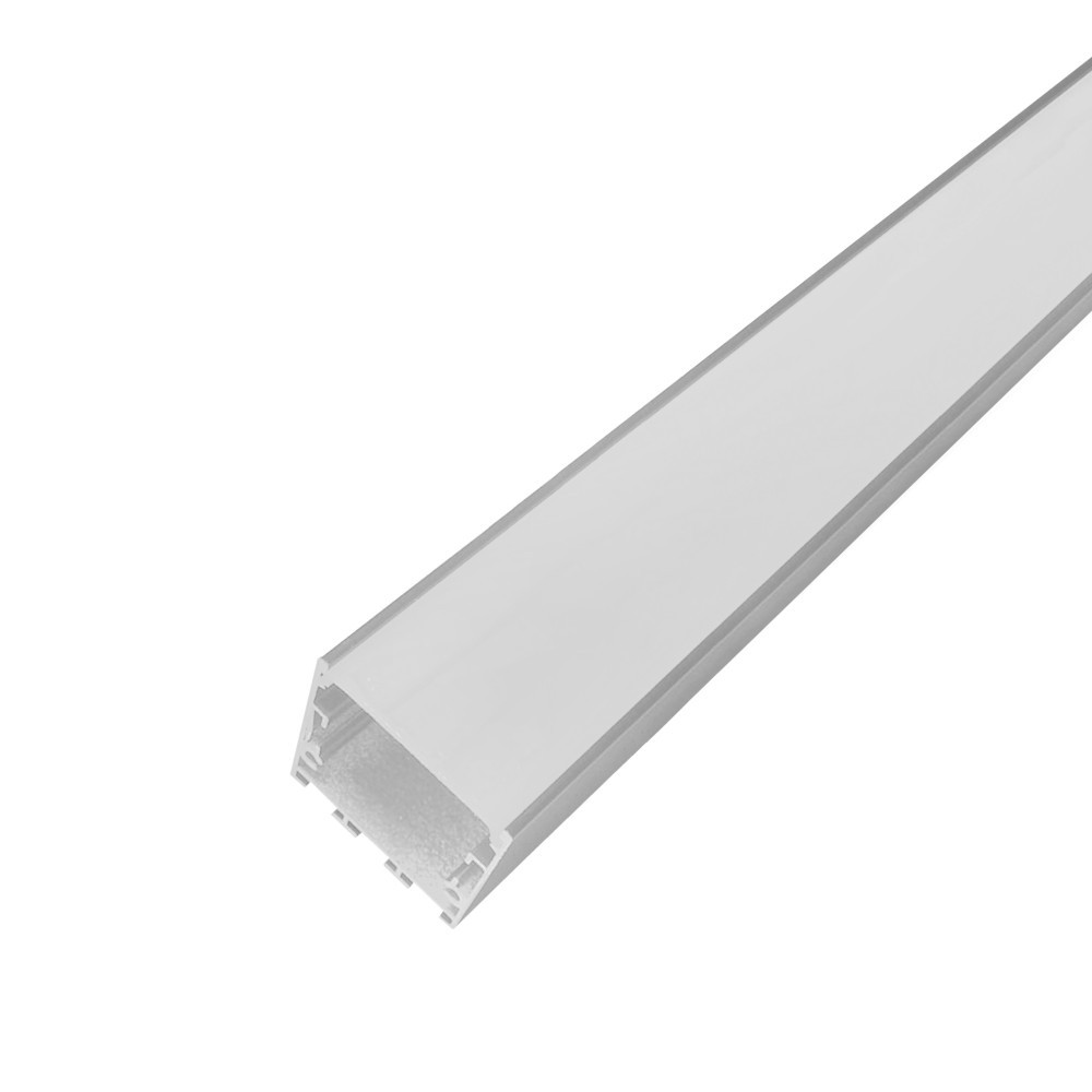 Perfil AL 3535T Sobrepor Trilho Branco 6 m