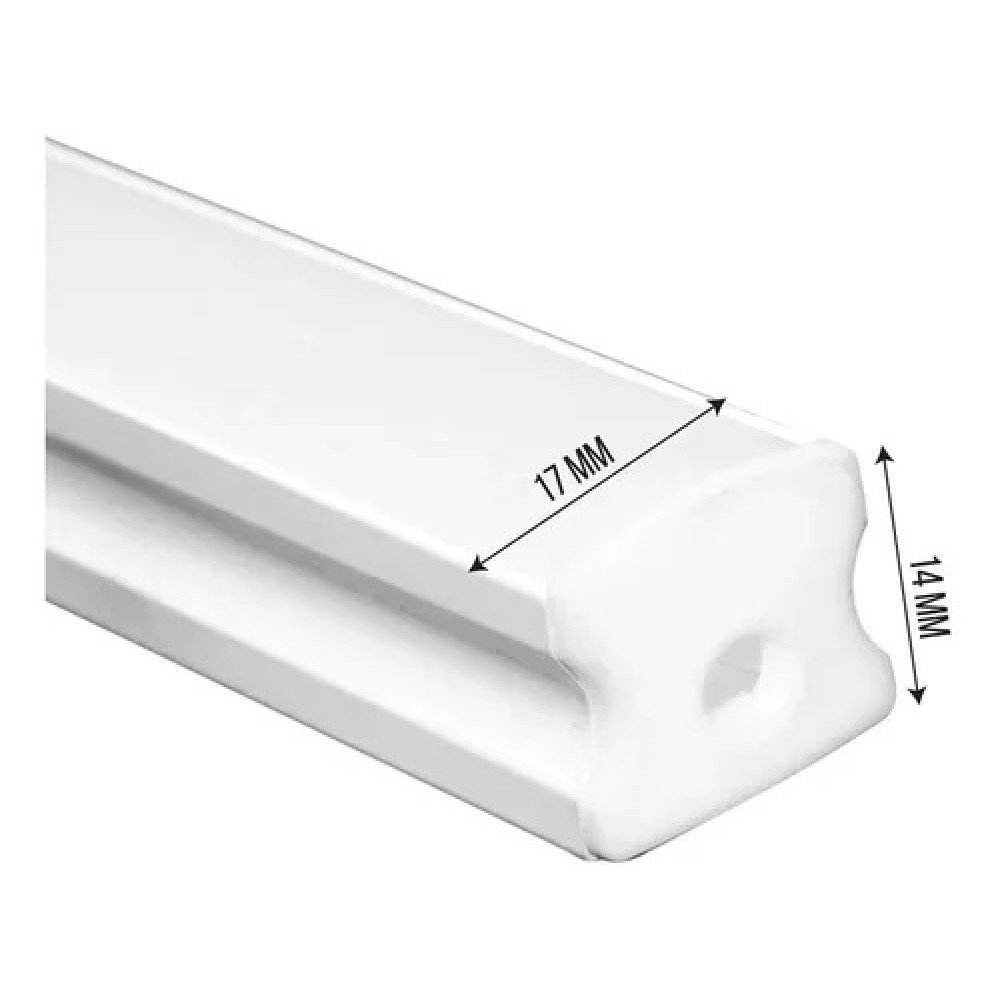 Perfil AL 7214 Rodapé Branco 3 m