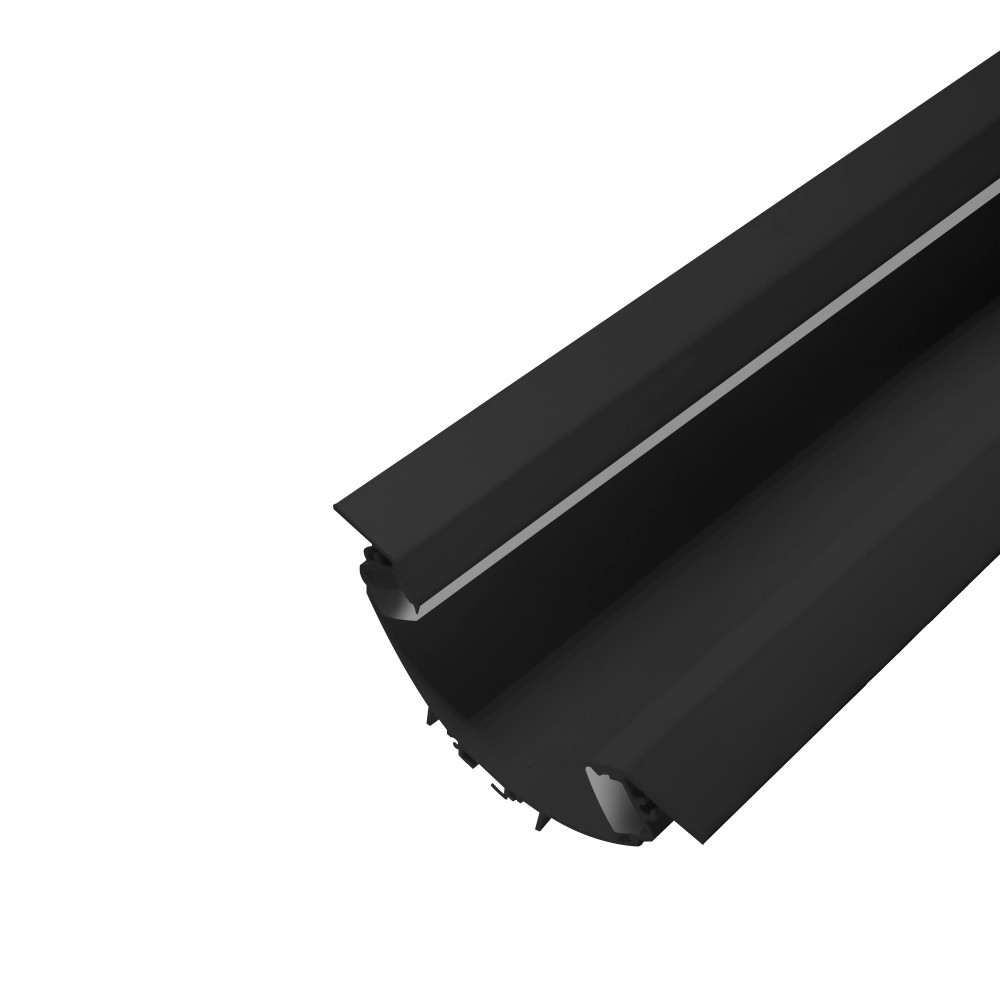 Perfil AL 10150 Embutir Preto 6 M