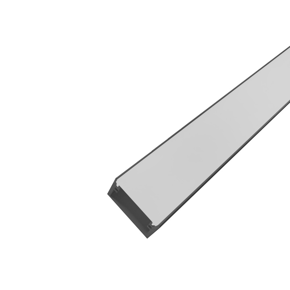 Perfil AL 3020 Sobrepor Preto 2 M