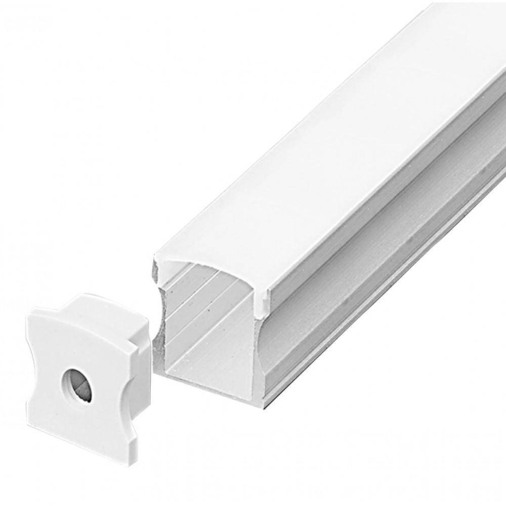 Perfil AL 7214 Rodapé Branco 4 m