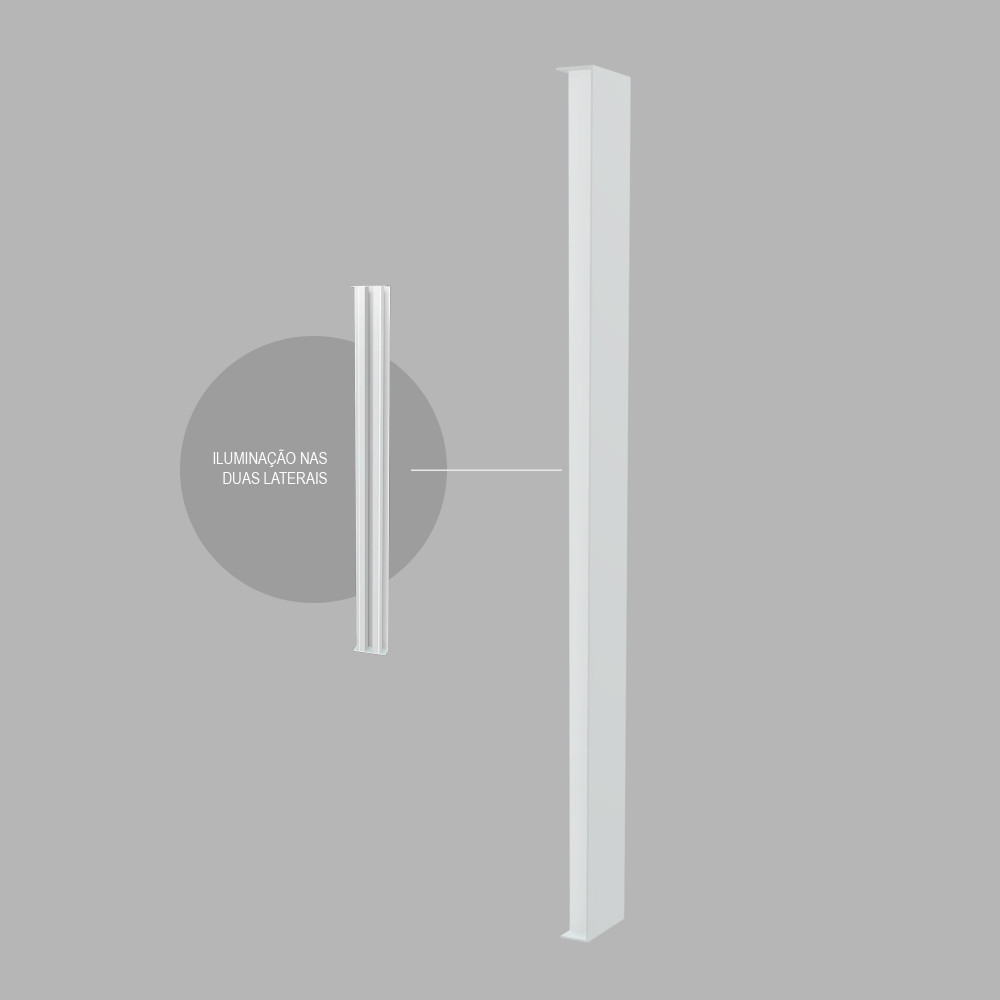 Arandela 5017i-wh 120cm 2x120L 220v IP65 22w 2300Lu 3000k