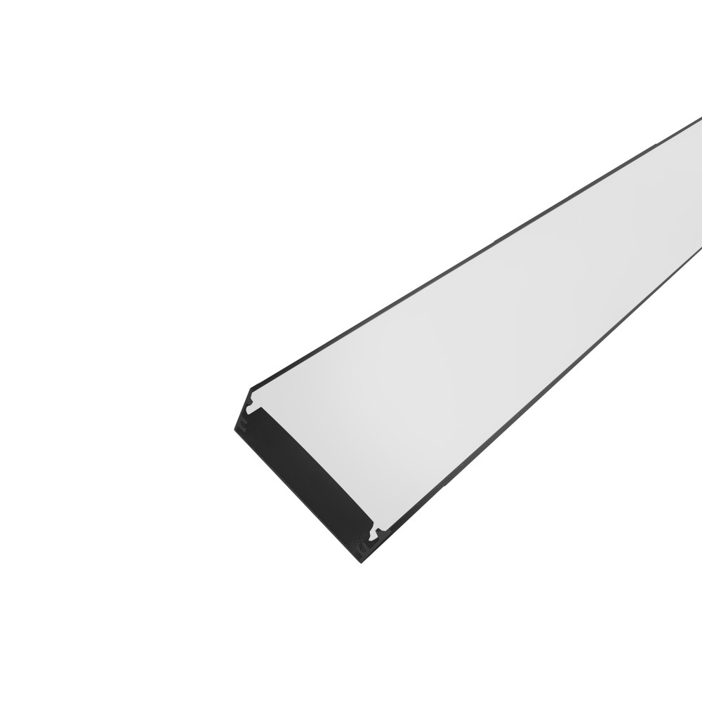 Perfil AL 5020 Sobrepor Preto 6 M