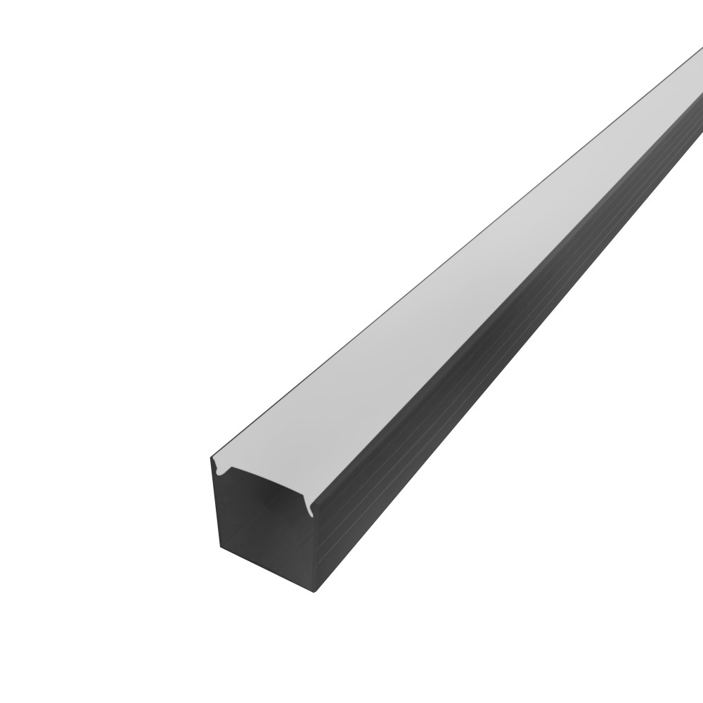 Perfil AL 1515 Sobrepor Preto 6 M